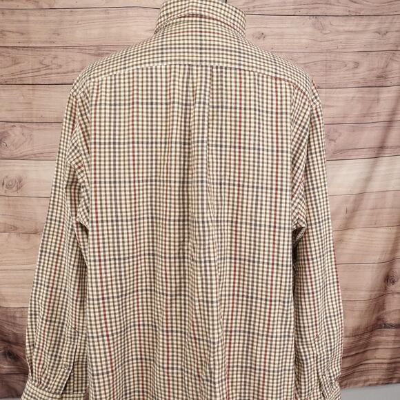 Roundtree & Yorke Shirt Mens 2XLT 2XT Tall Plaid Flannel Button Down Long Sleeve - Picture 4 of 8